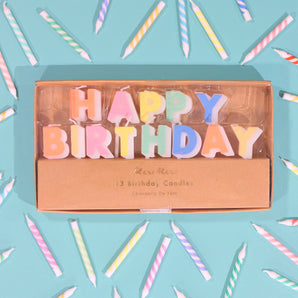 Happy Birthday Candles x13  Crumbs & Doilies